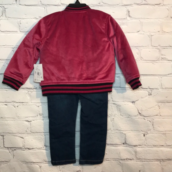 NWT Hudson Girls' Velour Jacket 3-Piece Set Outfit - Picture 14 of 16